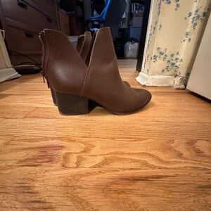 SO Chocolate Brown Ankle Booties